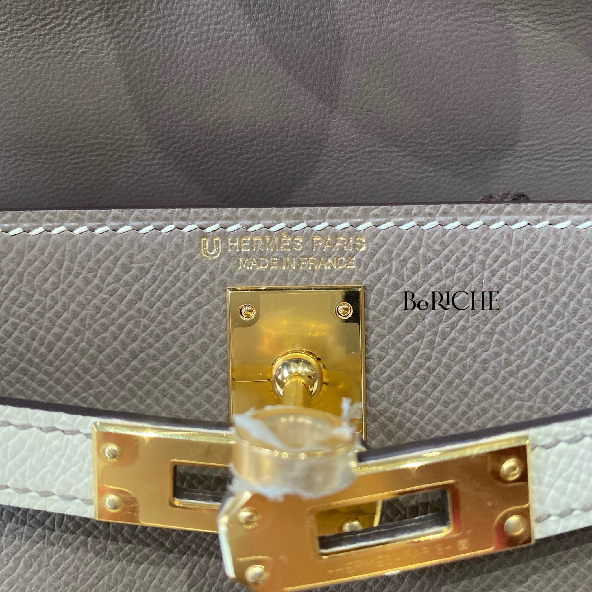 NEW HERMES CRAIE MINI KELLY II 20 BAG GHW EPSOM POCHETTE CUT