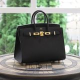  Birkin B25 Sellier Epsom Black GHW 
