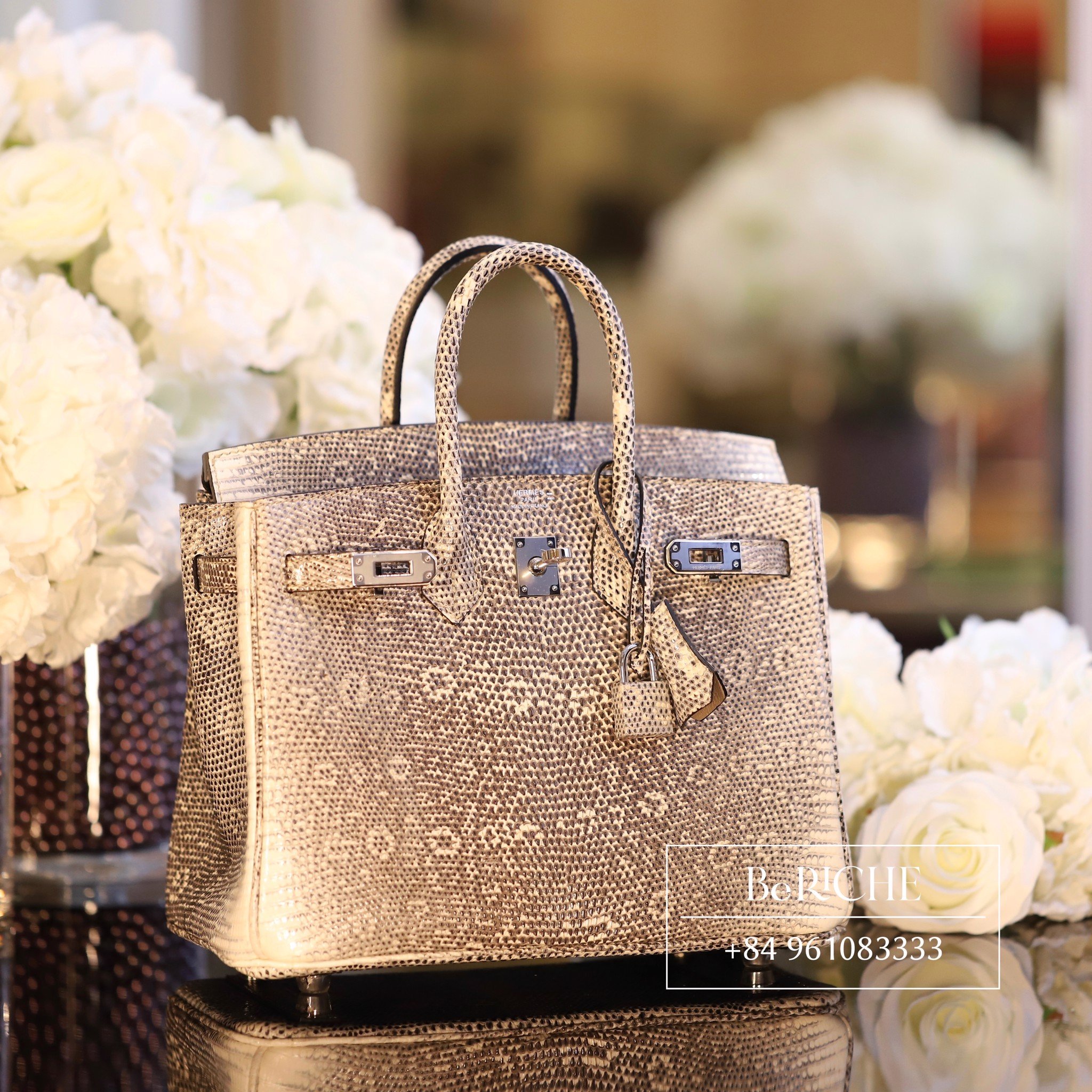 Birkin B25 Ostrich Vert Criquet GHW