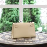  Kelly Pochette KP22 Swift Leather Nata GHW 