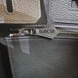  Birkin B25 Togo Noir Black PHW 
