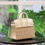  Birkin B25 Picnic Nata Swift and Osier Wicker PHW 