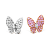  VCA Two Butterfly earrings 