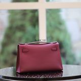  Kelly Pochette KP22 Swift Leather Anemone GHW 