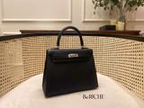  Kelly K25 Epsom Noir Black PHW 