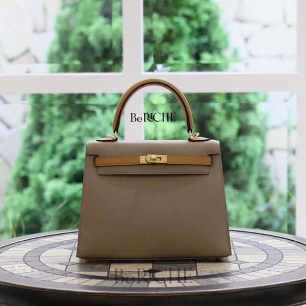  Kelly Hss K25 Epsom Bicolor (Gris Asphalt/Sesame) 