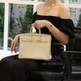  Birkin B25 Togo Craie GHW 