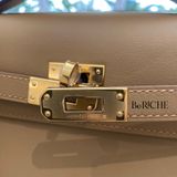  Kelly Pochette KP22 Swift Leather Chai GHW 