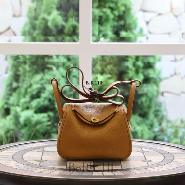  Mini Lindy 20 Clemence Leather Sesame GHW 