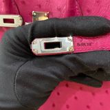  Birkin B25 Otrich Fuchsia PHW 