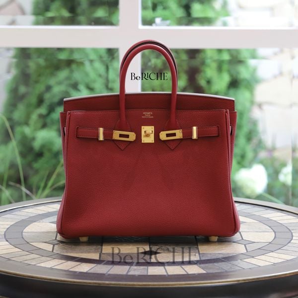  Birkin B25 Togo Grenat GHW 
