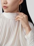  VCA Perlée pearls of gold hoop earrings, large model 
