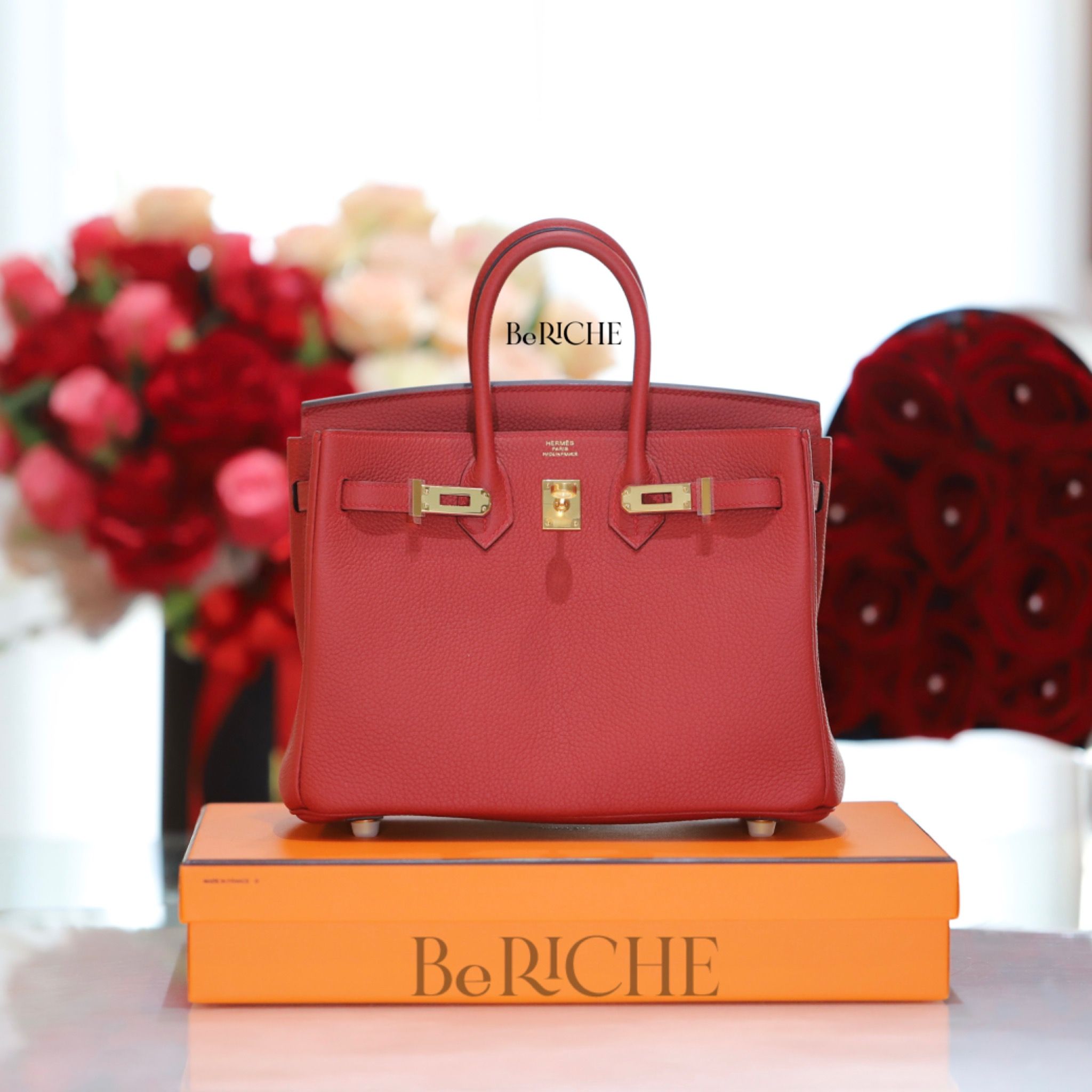  Birkin B25 Togo Rouge Vif 