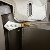  Birkin B25 Ostrich Beton + Gris Asphalts GHW 