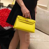  Kelly Pochette KP22 Swift Leather Lime GHW 