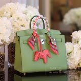  Birkin B25 Epsom Vert Criquet PHW 