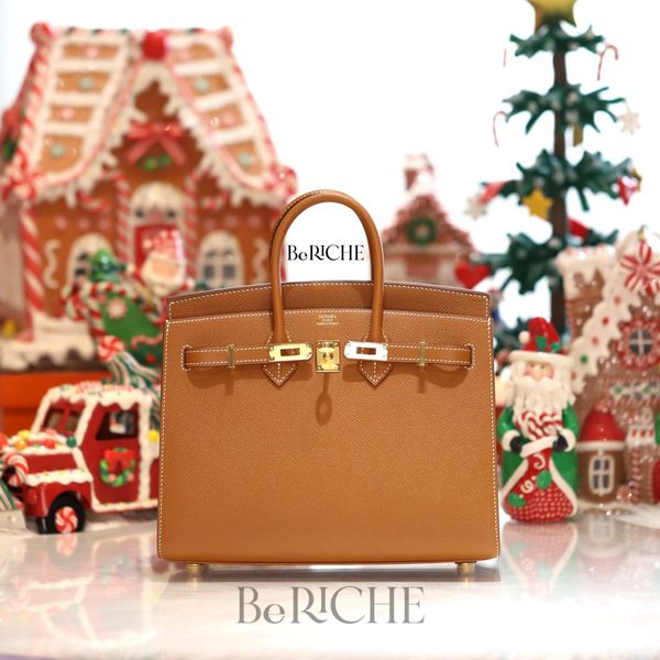  Birkin B25 Sellier Epsom Gold GHW 