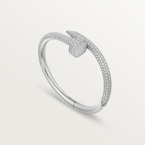  CARTIER JUSTE UN CLOU BRACELET, LARGE MODEL, HALF-PAVED 