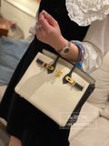  Birkin B25 Bicolor Togo Craie/Noir (GHW) 