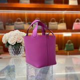  Picotin P18 Clemence Leather Magnolia PHW 