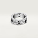  Cartier love ring, diamonds, ceramic 