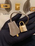  Birkin B25 Togo Bicolor Craie/ Etoupe Brushed GHW 