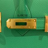  Birkin B30 Epsom Bamboo GHW 