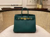  Birkin B25 Togo Malachite GHW 
