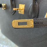  Birkin B25 Sellier Epsom Black GHW 