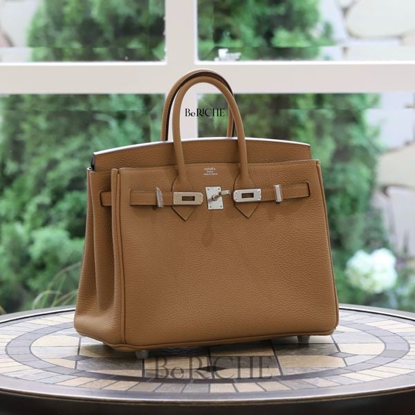  Birkin B25 Togo Chai PHW 