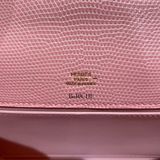  Kelly Pochette KP22 Lizard Pink GHW 
