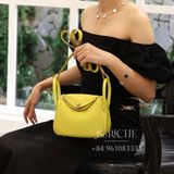  Mini Lindy 20 Clemence Leather Lime GHW 