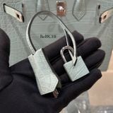  Birkin B20 Crocodile Vert d’eau PHW 