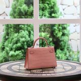  Kelly Mini K20 Crocodile Alligator BumbleGum Pink PHW 