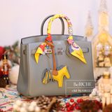  Birkin B25 Togo Blue Ciel PHW 
