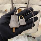  Birkin B25 Ostrich Beton + Gris Asphalts GHW 