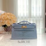  Kelly Pochette KP22 Crocodile Bleu Jean 