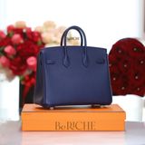  Birkin B25 Epsom Blue Sapphire GHW 