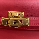  Kelly Pochette KP22 Swift Leather Rouge Cassaque 