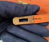  Kelly Mini K20 Ostrich Abricot GHW 