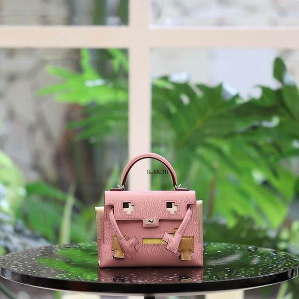  Kelly Dole Picto Mauve sylvestre/Chai/Lime/Nata Epsom leather PHW 