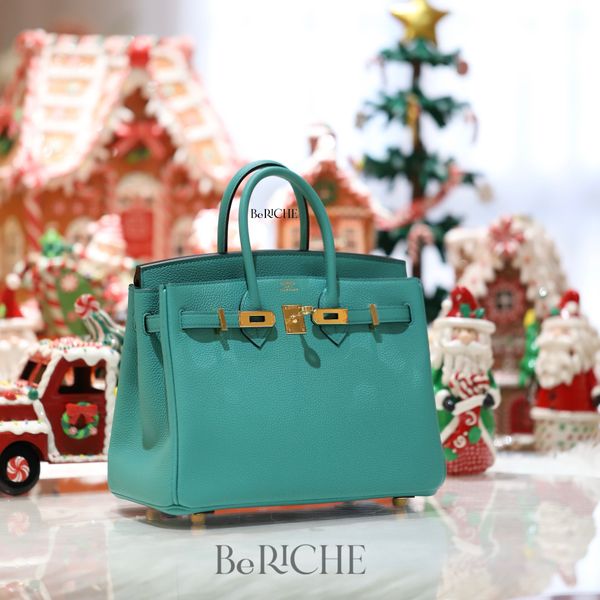  Birkin B25 Togo Vert Verone GHW 