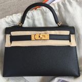  Kelly Mini K20 Epsom Noir Black 