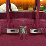  Birkin B30 Togo Rouge Grenat PHW 