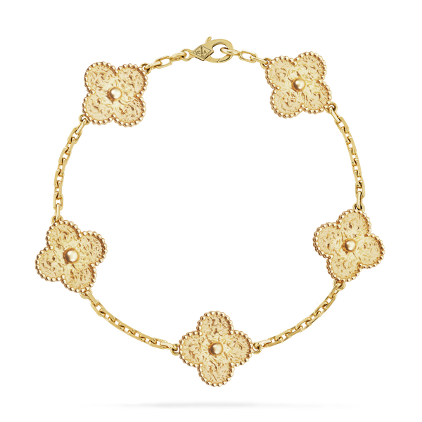 VCA vintage alhambra bracelet, 5 motifs 