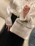  Birkin B25 Lizard Ombre GHW 
