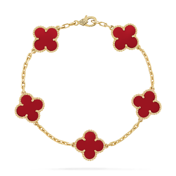  VCA Vintage Alhambra Bracelet, 5 motifs 