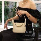  Mini Lindy 20 Clemence Leather Craie GHW 