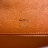  Kelly Pochette KP22 Ostrich Orange GHW 