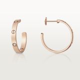  Carrtier love earrings, diamond 